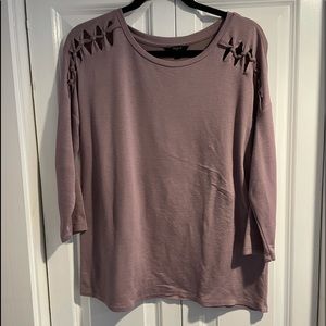 Lavender braided top